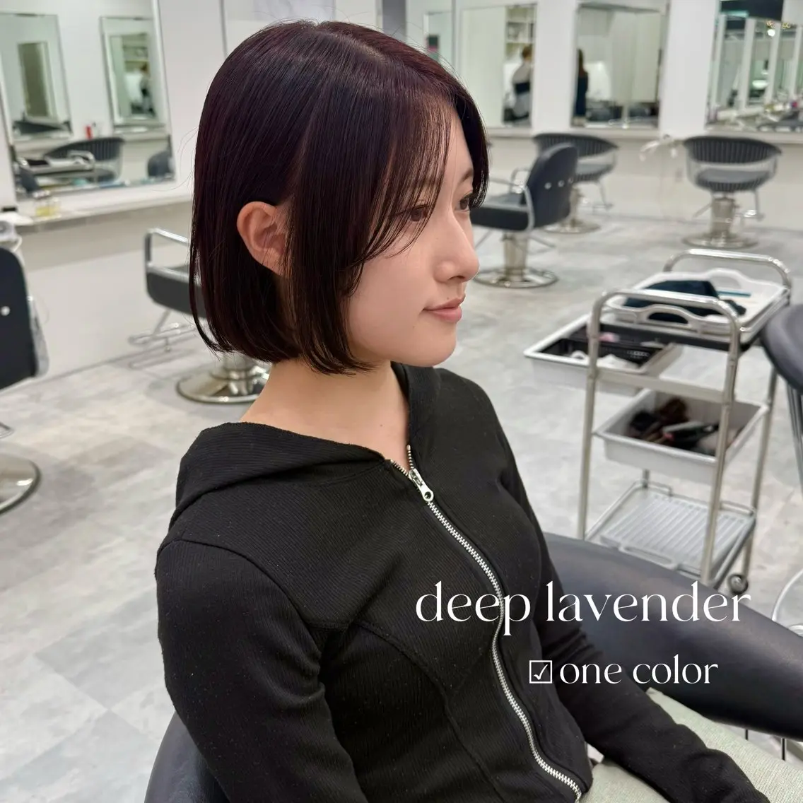 ミディアム カラー カット ヘアカラー ParveMix￤ 大賀さつき🍨🤍のヘアスタイル