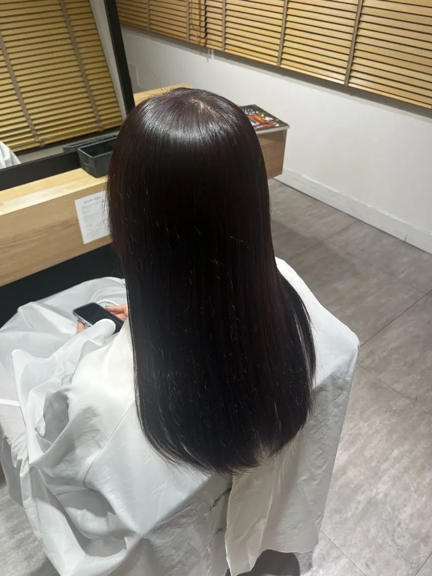 ロング カラー ラベンダーカラー ピンクカラー ピンクラベンダー 鈴木 ほのかのヘアスタイル