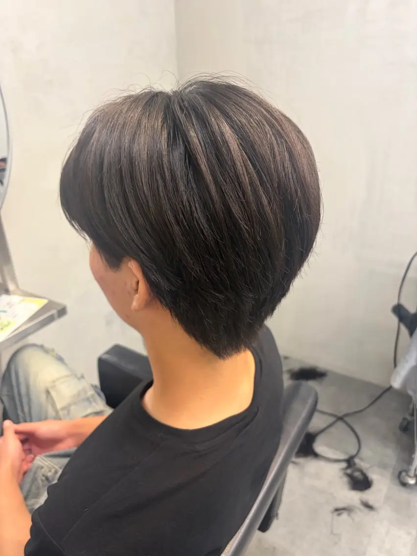 ショート メンズ カット three_ ナオキのヘアスタイル