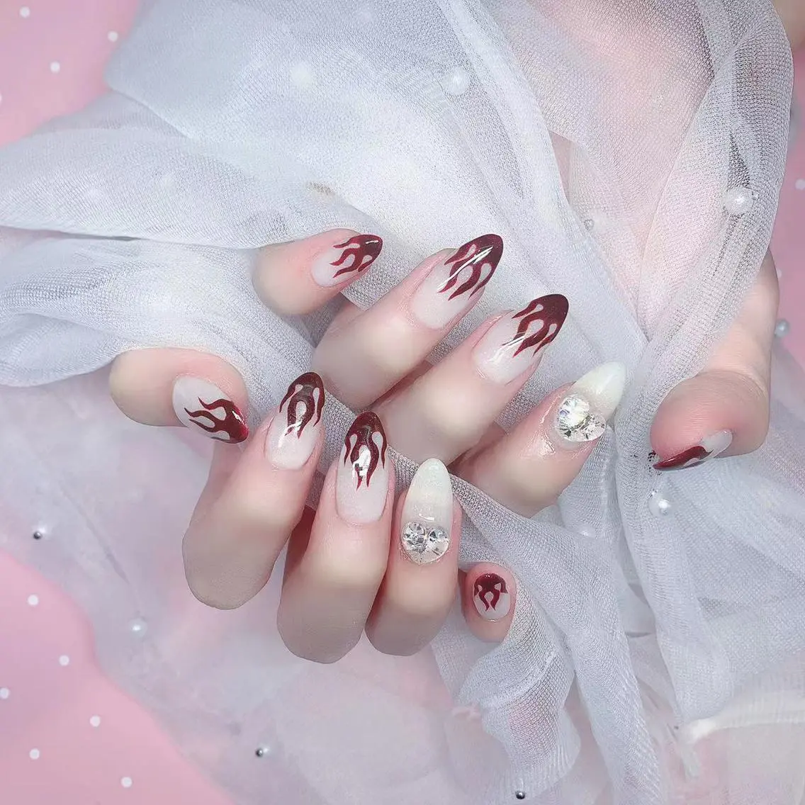 ネイル 長さ出し ネイルチップ Nail Salon kihi大塚店のネイルデザイン