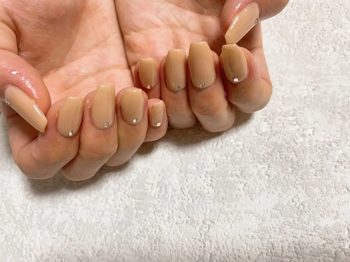 ネイル ジェルネイル 韓国ネイル メンズネイル ワンカラーネイル パラジェル kiki nail たまプラーザのネイルデザイン