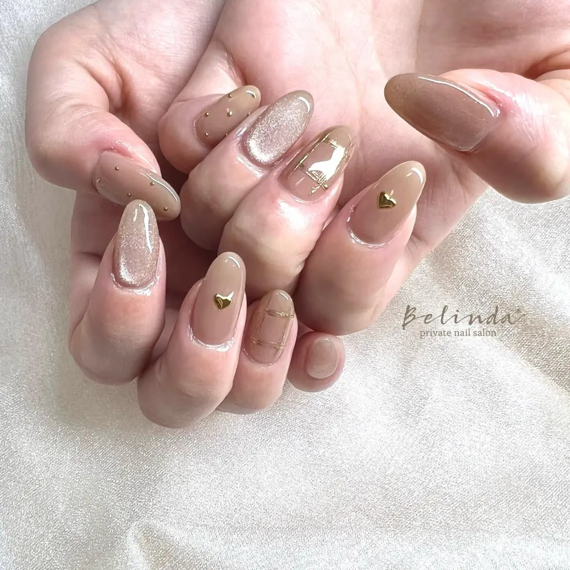 ネイル マグネットネイル ハンドネイル Belinda Nailのネイルデザイン