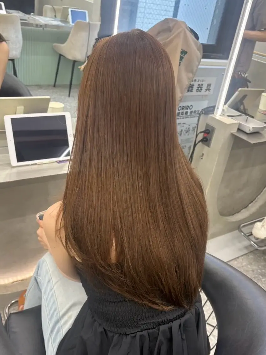 ロング ヘアカラー トリートメント mao 福岡美容師/韓国ヘアのヘアスタイル