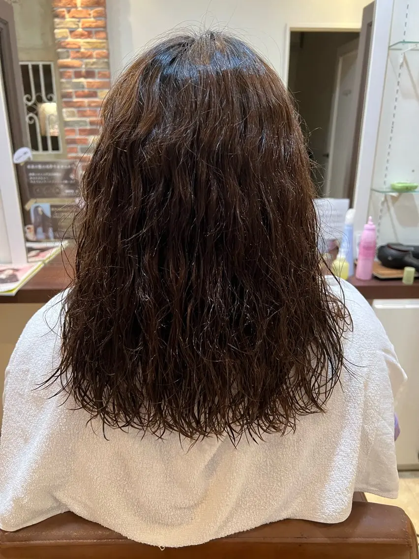 ロング パーマ 髙橋 俊介のヘアスタイル