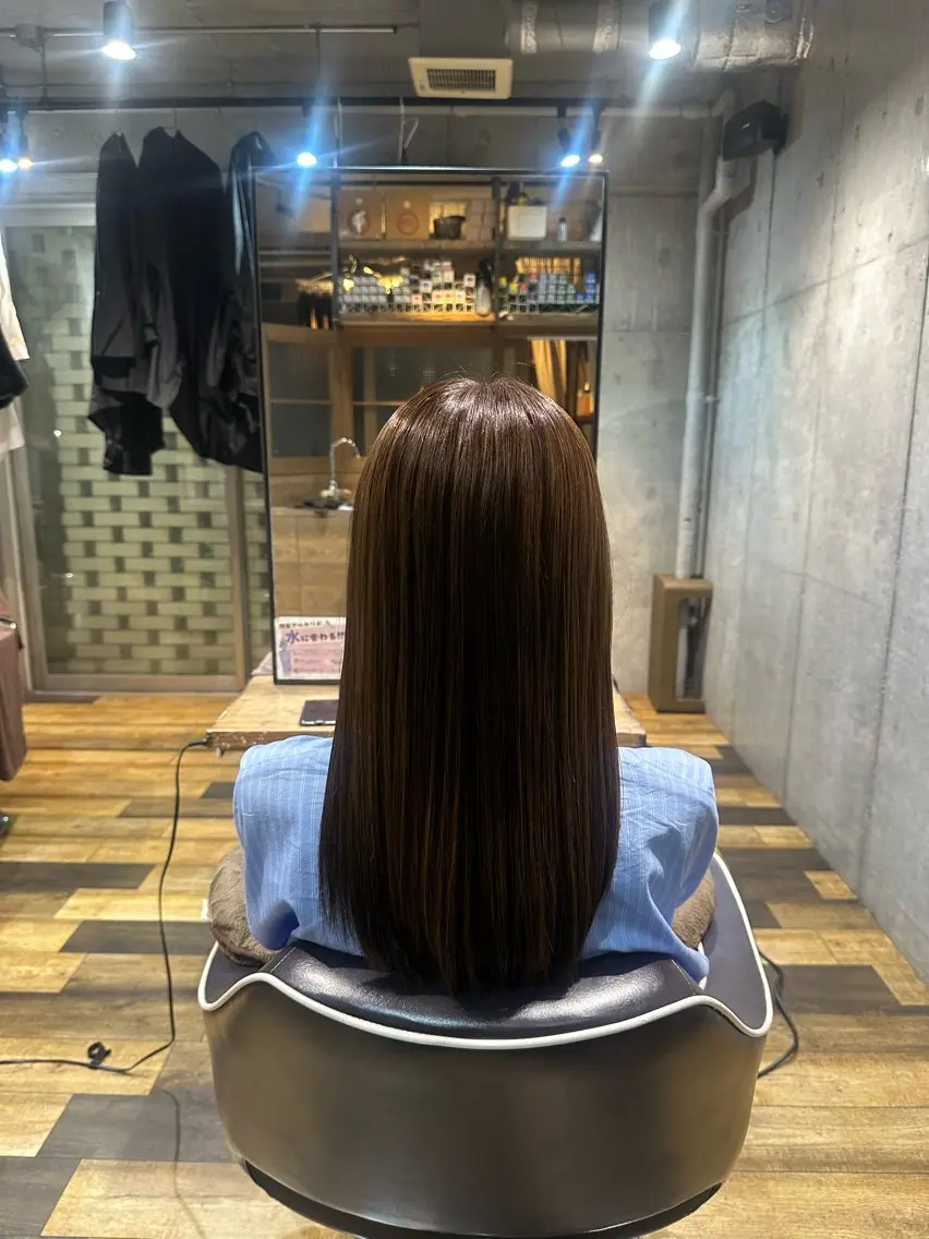 セミロング ヘアカラー flannel 優介のヘアスタイル