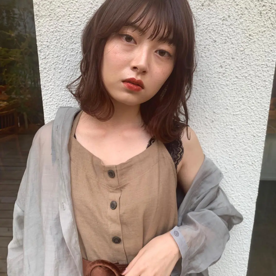 ミディアム カラー ヘアアレンジ 銀座🤍ボブ/ ミディアム/佐野夢美のヘアスタイル