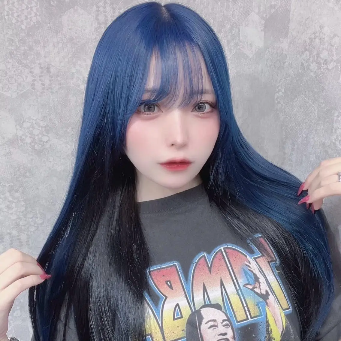 ロング カラー 🌈推しハイトーン トレンドカラー🌈のヘアスタイル