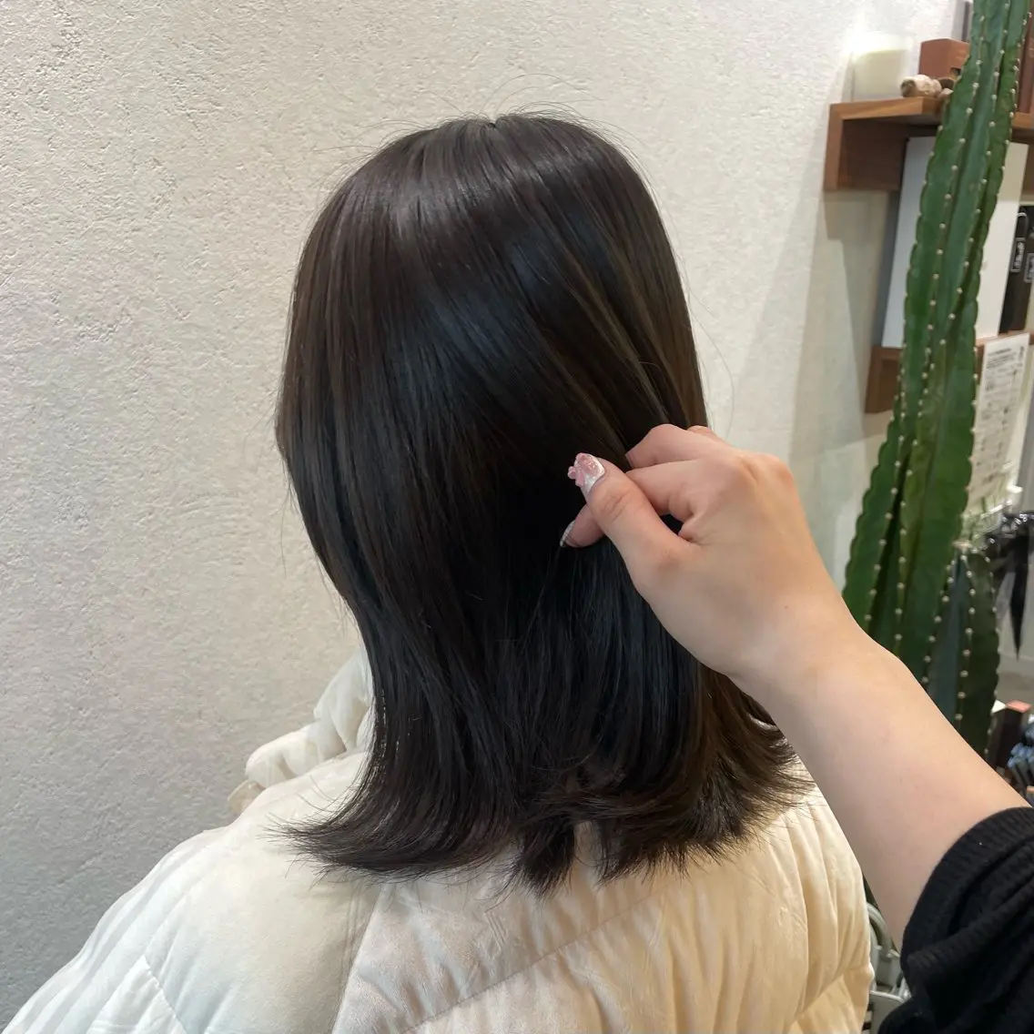 カラー ブラウンカラー オリーブブラウン 銀座：似合わせカラー オリーブ🫒アレンジのヘアスタイル
