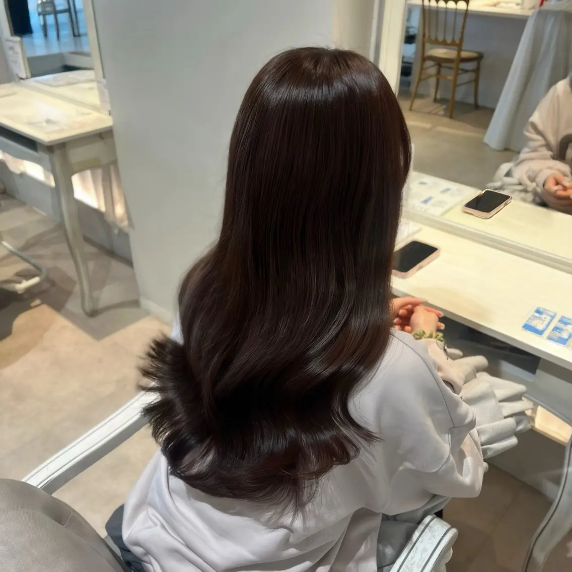 ロング カラー カット ヘアカラー トリートメント rio / CreBiA /名駅のヘアスタイル