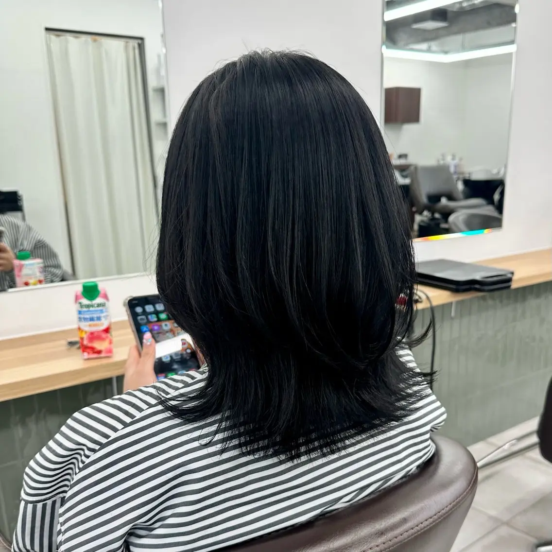 ミディアム カラー カット ヘアカラー トリートメント ブリーチなし/レイヤ ー特化🌈Tommyのヘアスタイル
