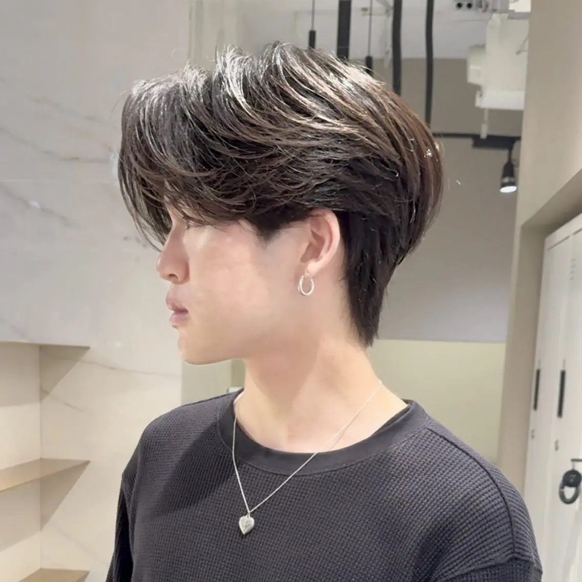 ミディアム メンズ ALLYS 中島史優のヘアスタイル