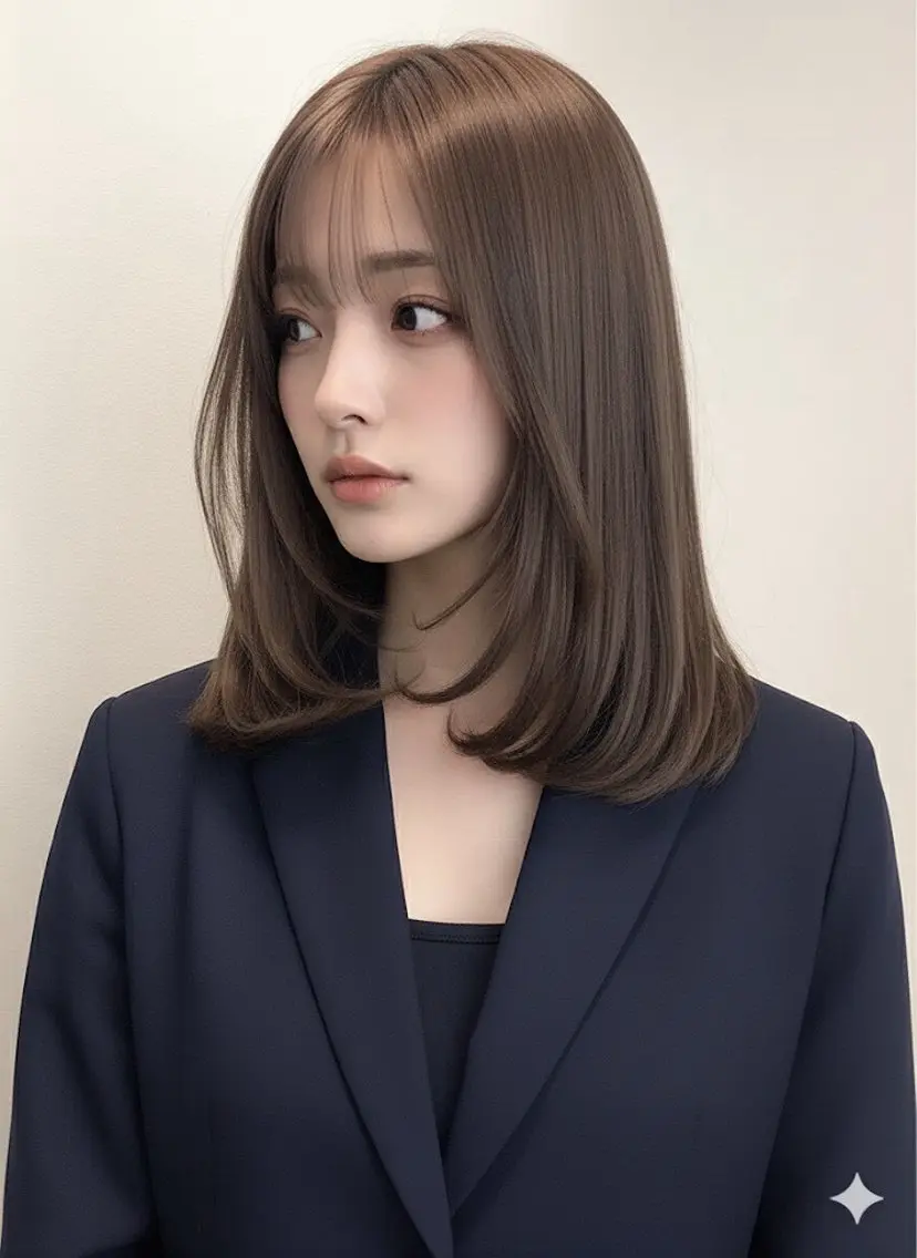 セミロング 髪質改善/艶カラー /光吉洋平のヘアスタイル