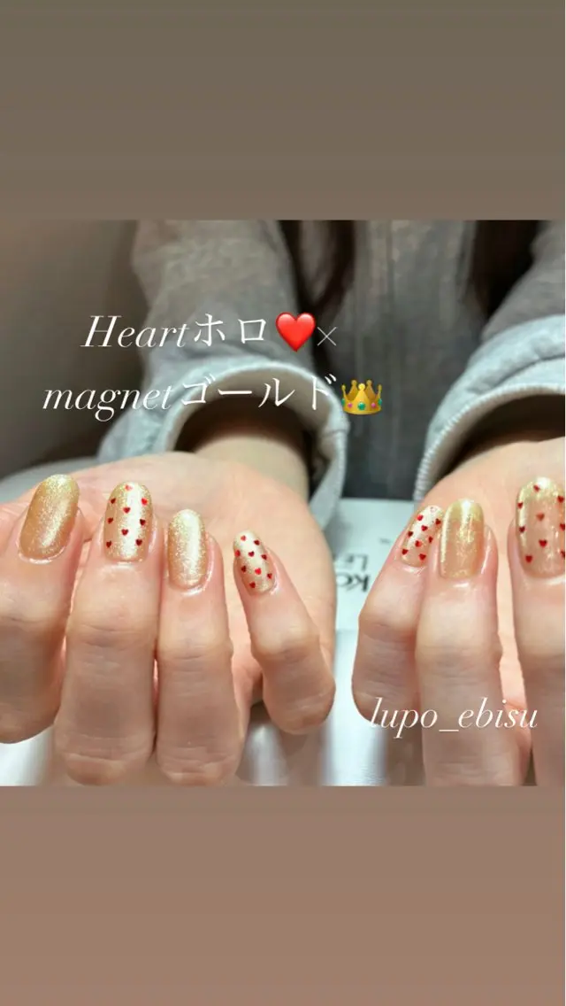 セミロング ハンドネイル フットネイル lupo 恵比寿のネイルデザイン