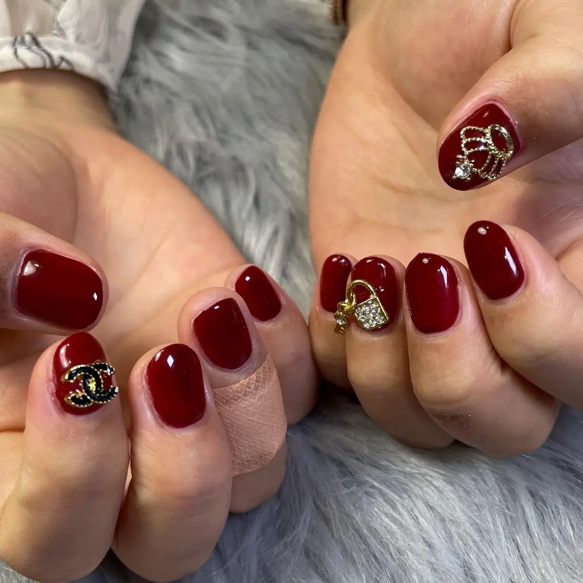 ネイル ラメ(グリッター) ハンドネイル RICO Nail パーツつけ放題🌈のネイルデザイン
