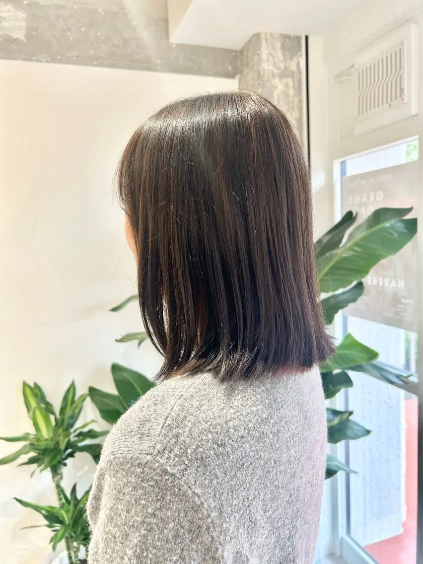 ミディアム 神部 あずみのヘアスタイル