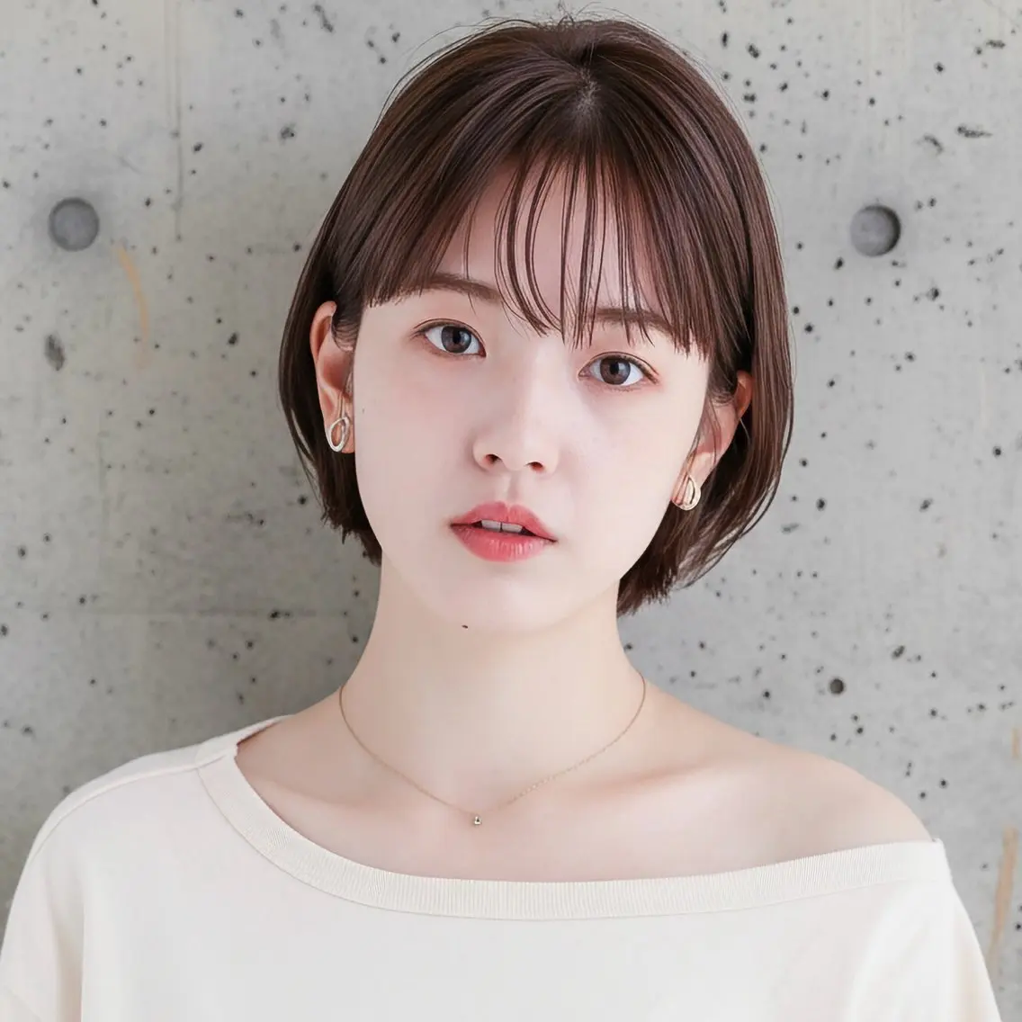 ショート カット ヘアカラー ハッシュカット 田窪珠妃のヘアスタイル