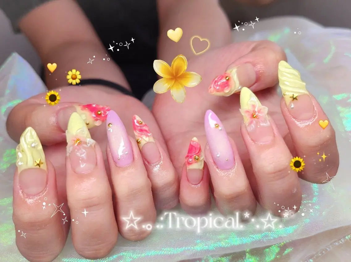 ネイル ハンドネイル 💜bora .のネイルデザイン