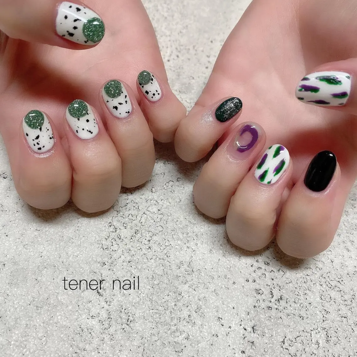 ネイル フラッシュネイル ラメ(グリッター) テネルネイル tener nailのネイルデザイン