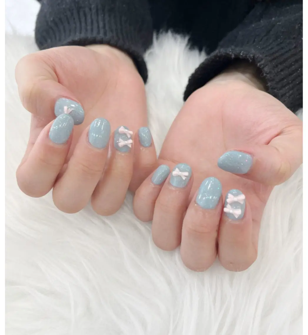 ネイル 長さ出し フットネイル ジェルネイル 韓国ネイル マグネットネイル #Amin nail salonのネイルデザイン