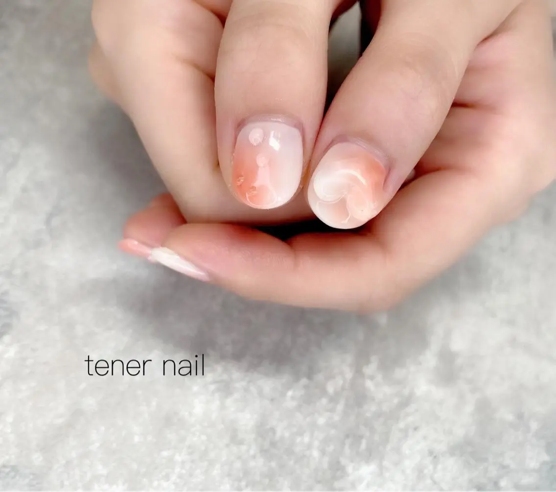 ネイル ハート ぷっくりネイル テネルネイル tener nailのネイルデザイン