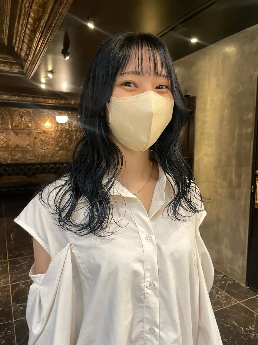 ロング カラー パーマ ヘアアレンジ くびれレイヤー/艶 カラー　MADOKAのヘアスタイル