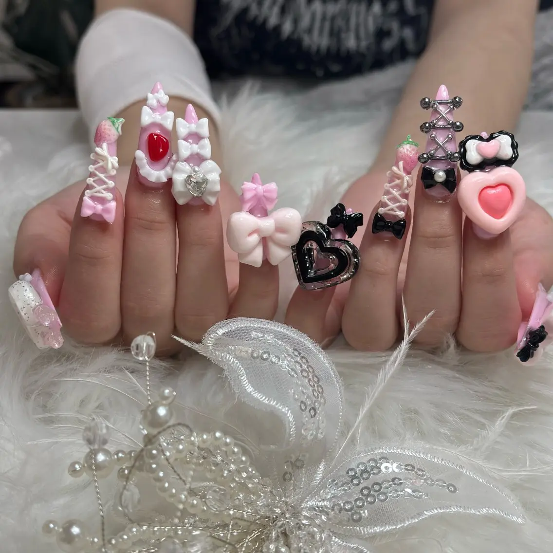 ネイル クリアネイル 長さ出し フラッシュネイル フレンチネイル ジェルネイル ハンドネイル kana nailのネイルデザイン