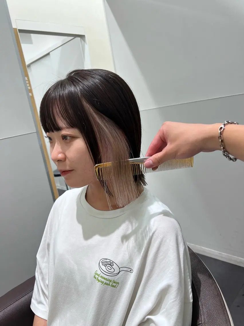 ショート カラー 渋谷/ショート/ボブ 輝来のヘアスタイル