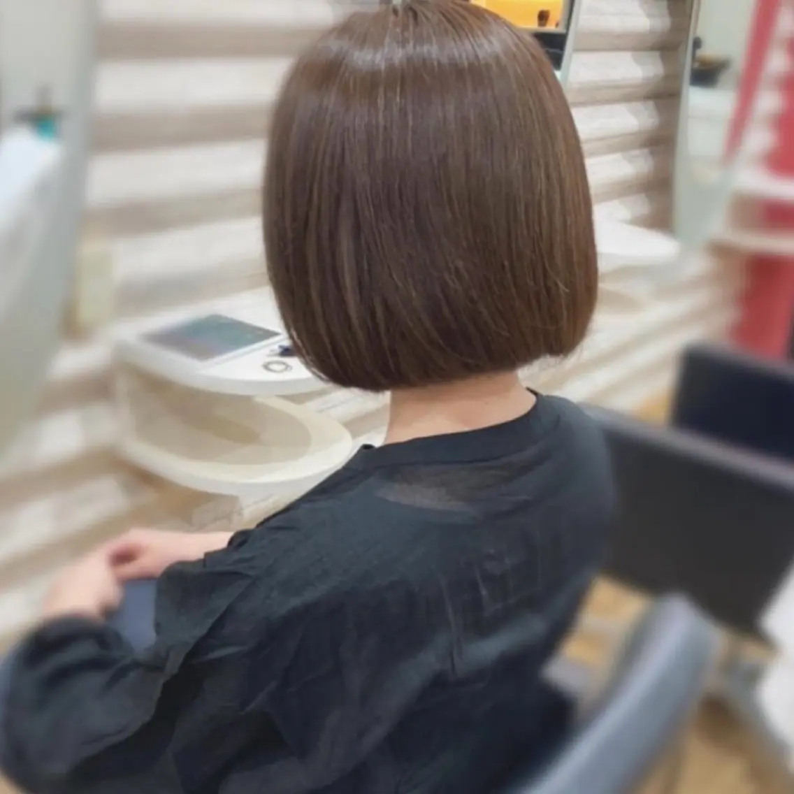 ミディアム カラー 髪質改善 カット トリートメント KON｜ごまかさない 艶。酸熱×精密カットのヘアスタイル