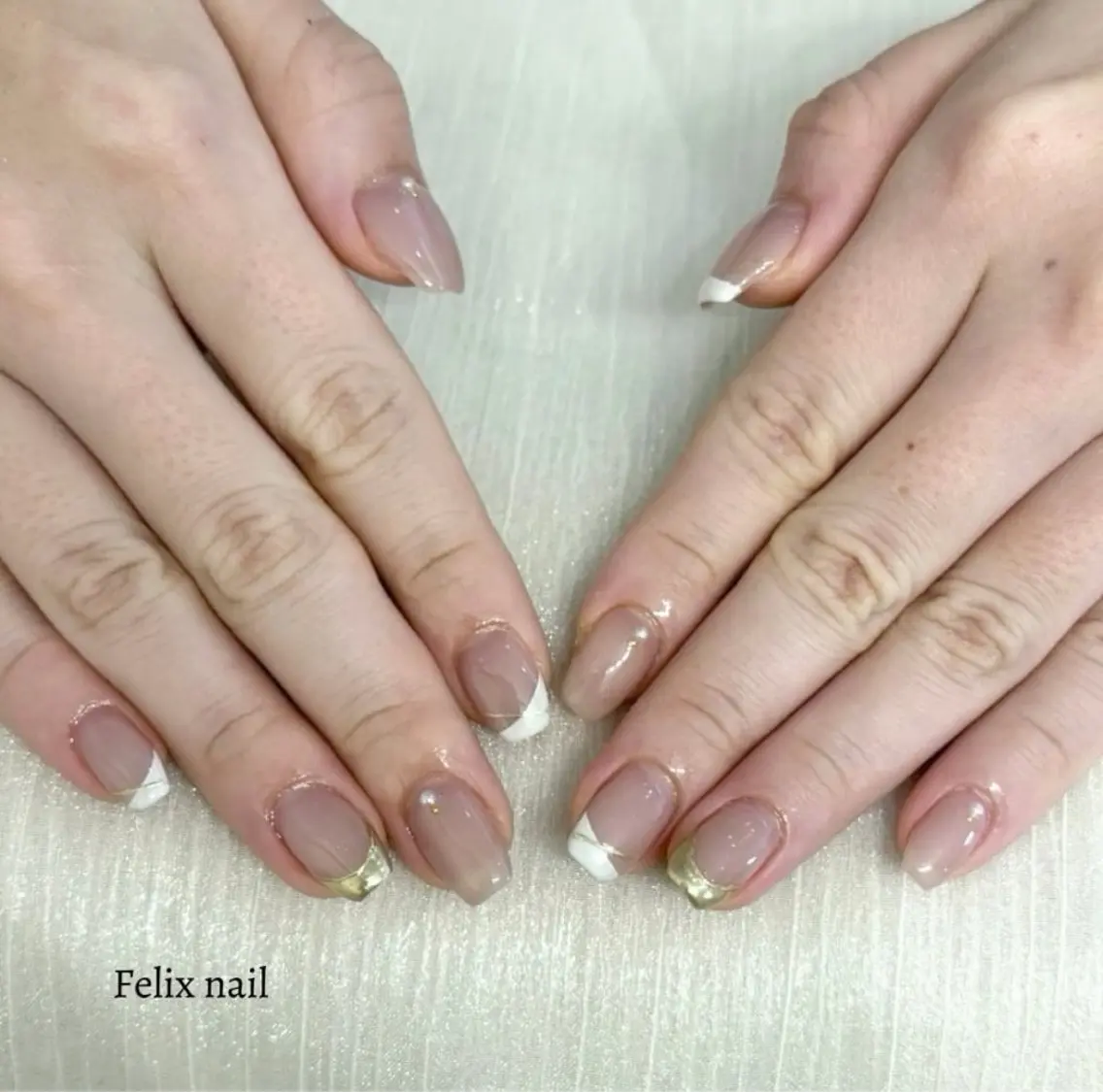 ネイル ハンドネイル Felixnail TANAKA🐰🤍のネイルデザイン