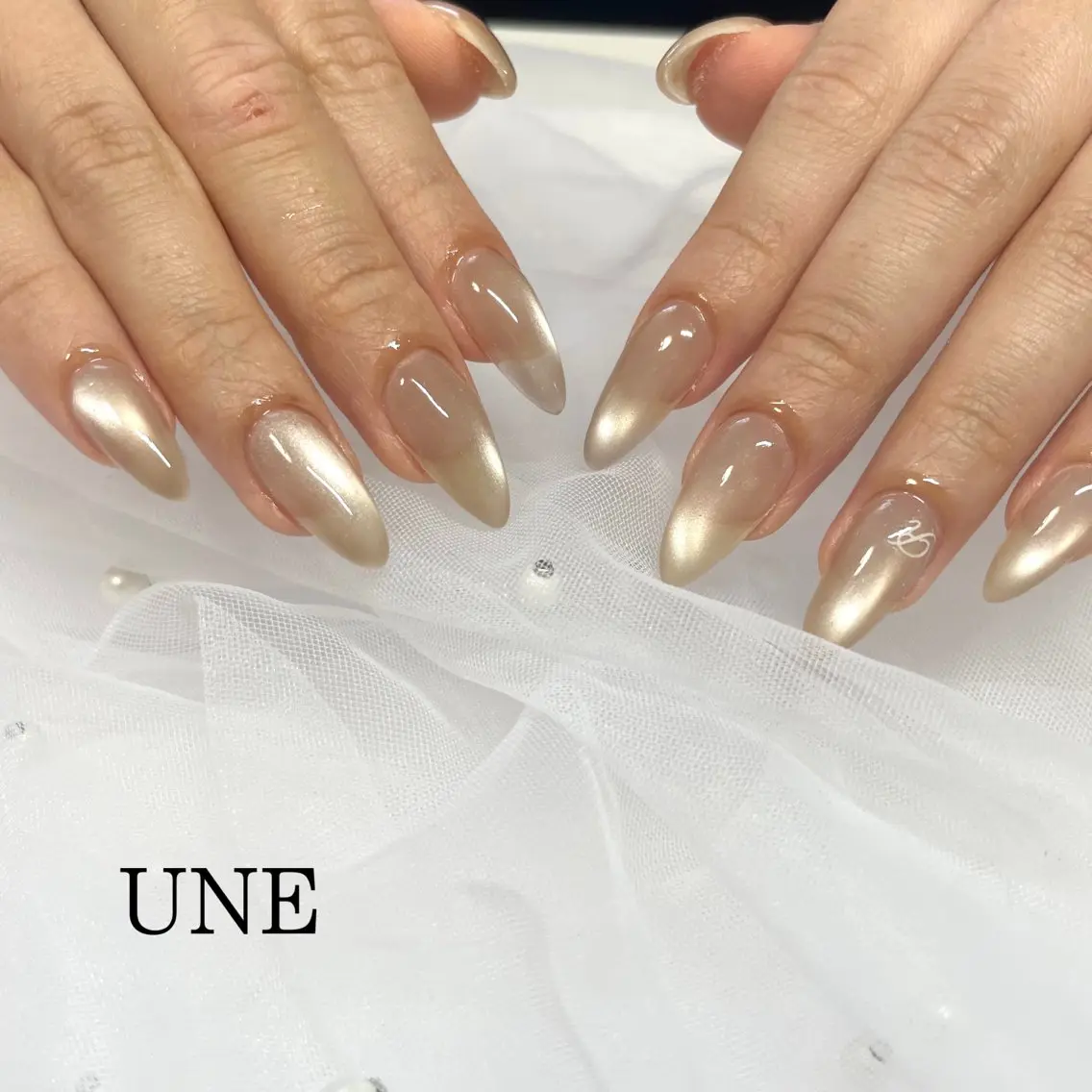 ネイル マグネットネイル UNE.【ユヌ】 Jr.NANAのネイルデザイン