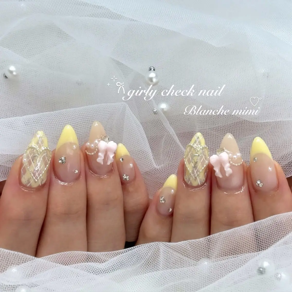 ネイル ハンドネイル Blanche mimi.u_aのネイルデザイン