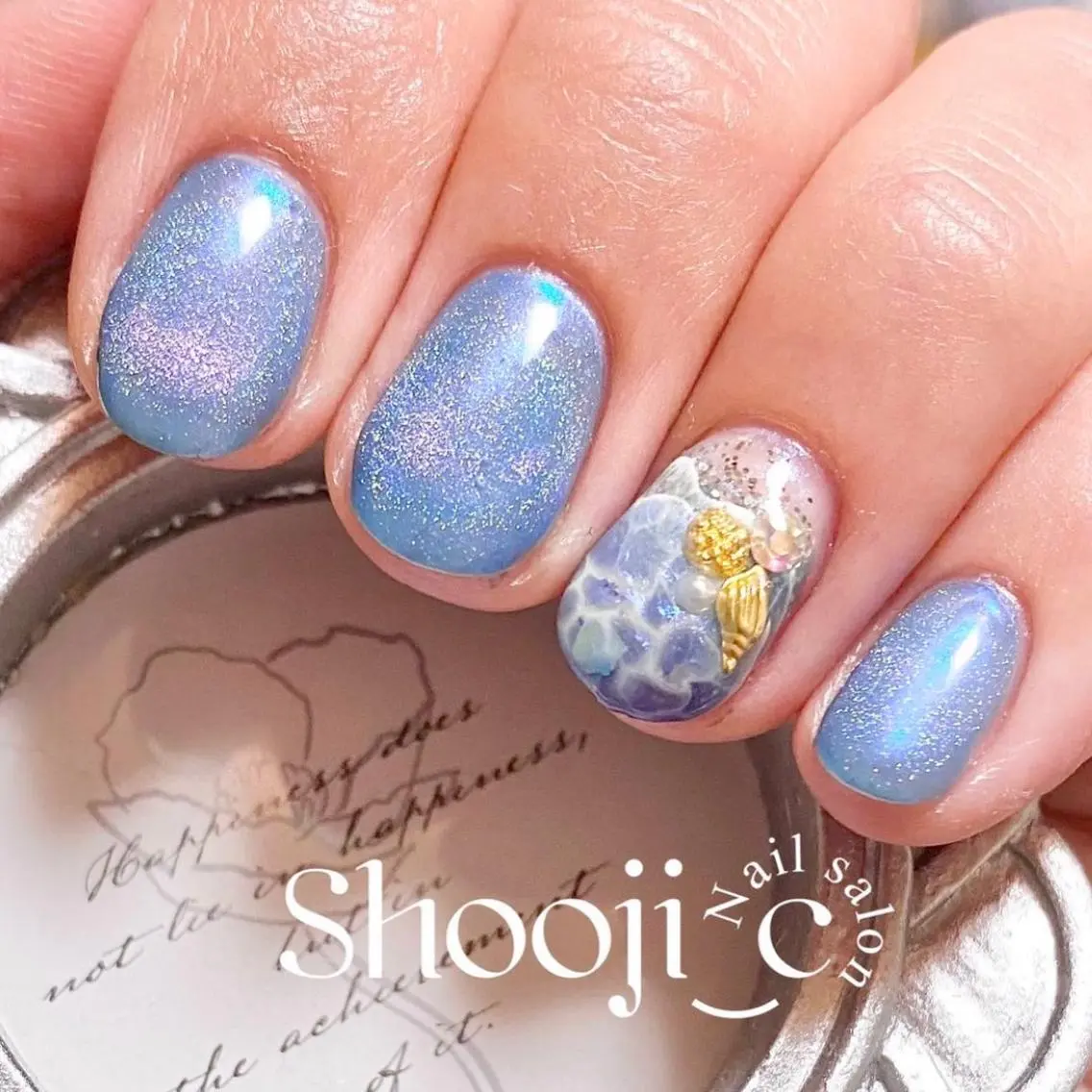 ネイル ジェルネイル キラキラネイル マグネットネイル Shooji_c Nail salonのネイルデザイン