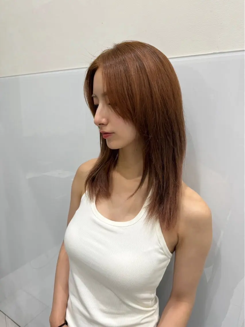 カラー ブリーチ ブリーチなしカラー Ayane🧚 モデル募集中のヘアスタイル