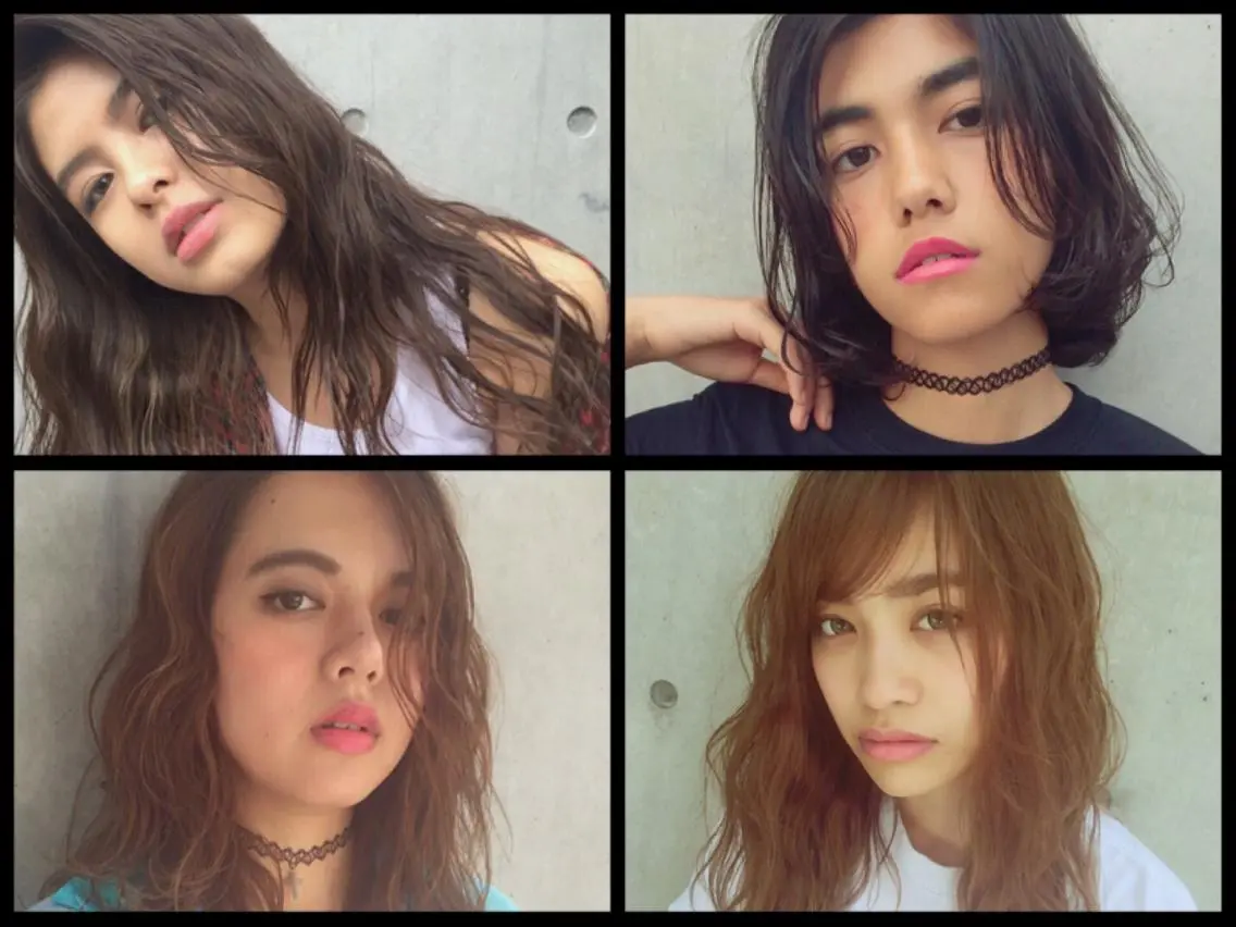 ショート ミディアム セミロング ロング カラー パーマ ヘアアレンジ メンズ キッズ ☔️髪質改善🉐割✨ 🐸“ever”🐸のヘアスタイル