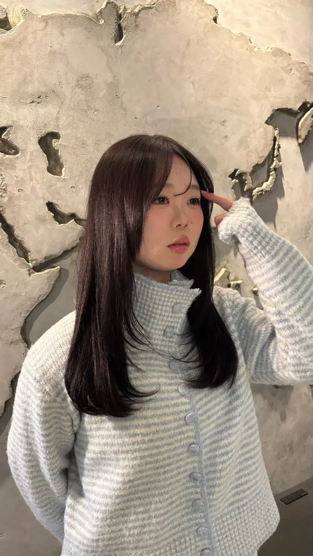 ロング カラー ヘアカラー 暖色🍇/透明感/ 髪質改善/YUIKOのヘアスタイル