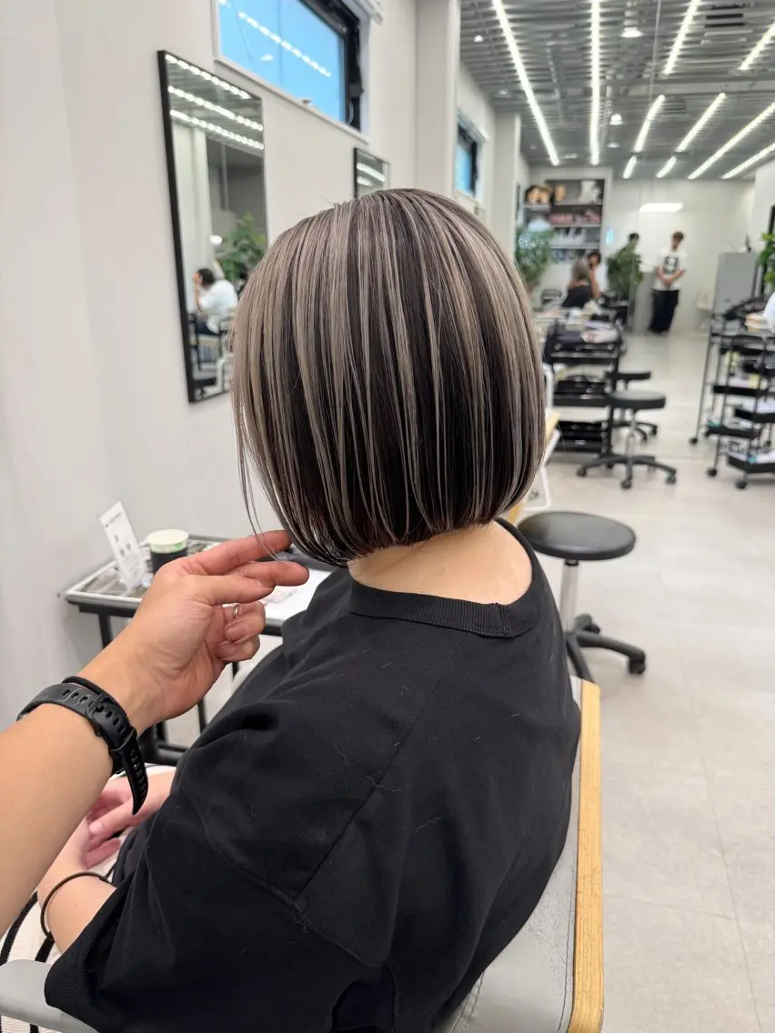 ミディアム カラー カット ヘアカラー トリートメント Joule 大分のヘアスタイル