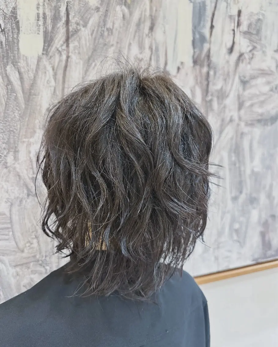 ミディアム カラー パーマ ミディアムパーマ ✂︎正木 克拓のヘアスタイル