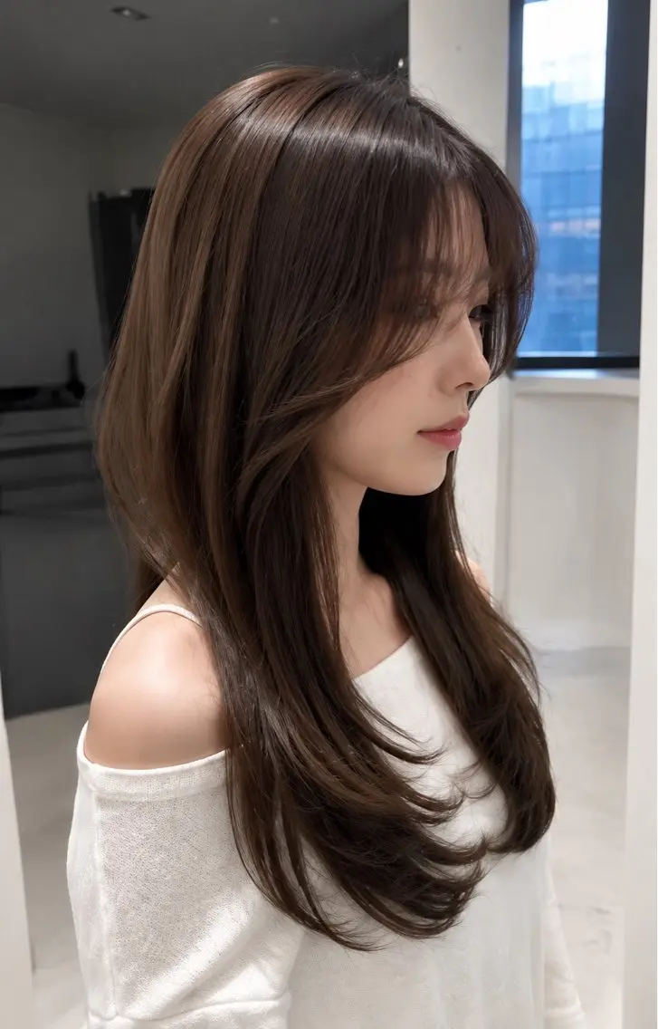 💎パーソナルカラー診断付き‼️髪質改善カラー✨️艶々ワンカラー✨️と全体カット✂️の写真