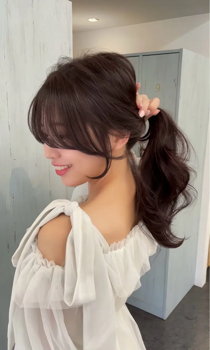 《人気No2💎✨》顔周りカット➕カラー➕5step Aujua treatmentの写真