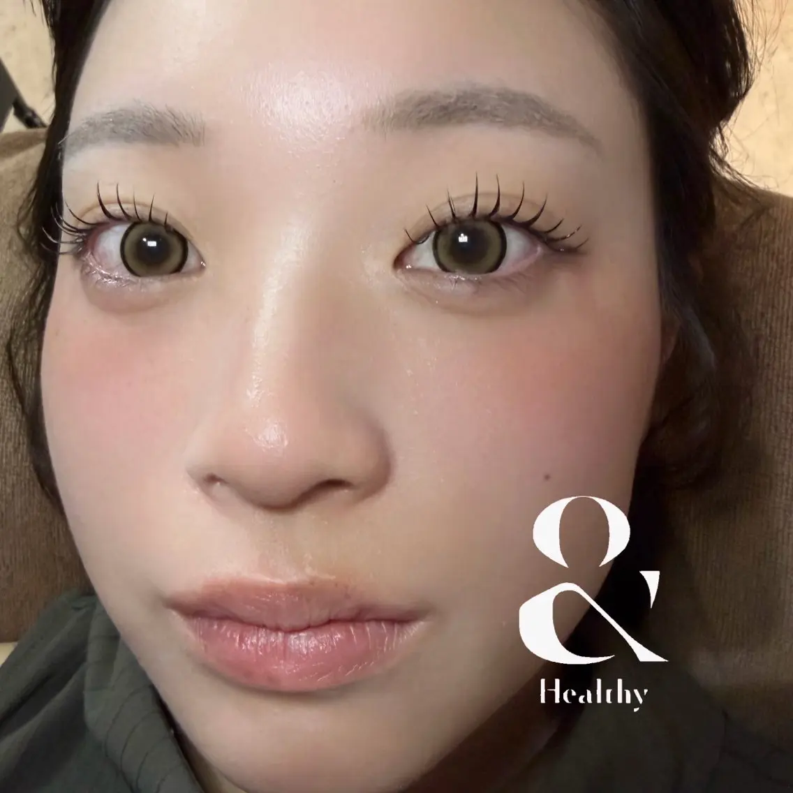 【根本からぱっちり🖤】&healthyフラットラッシュ120本＋まつげパーマの写真