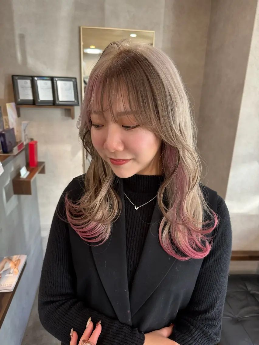 ロング ヘアカラー トリートメント RIENS aura / ayu ♡のヘアスタイル