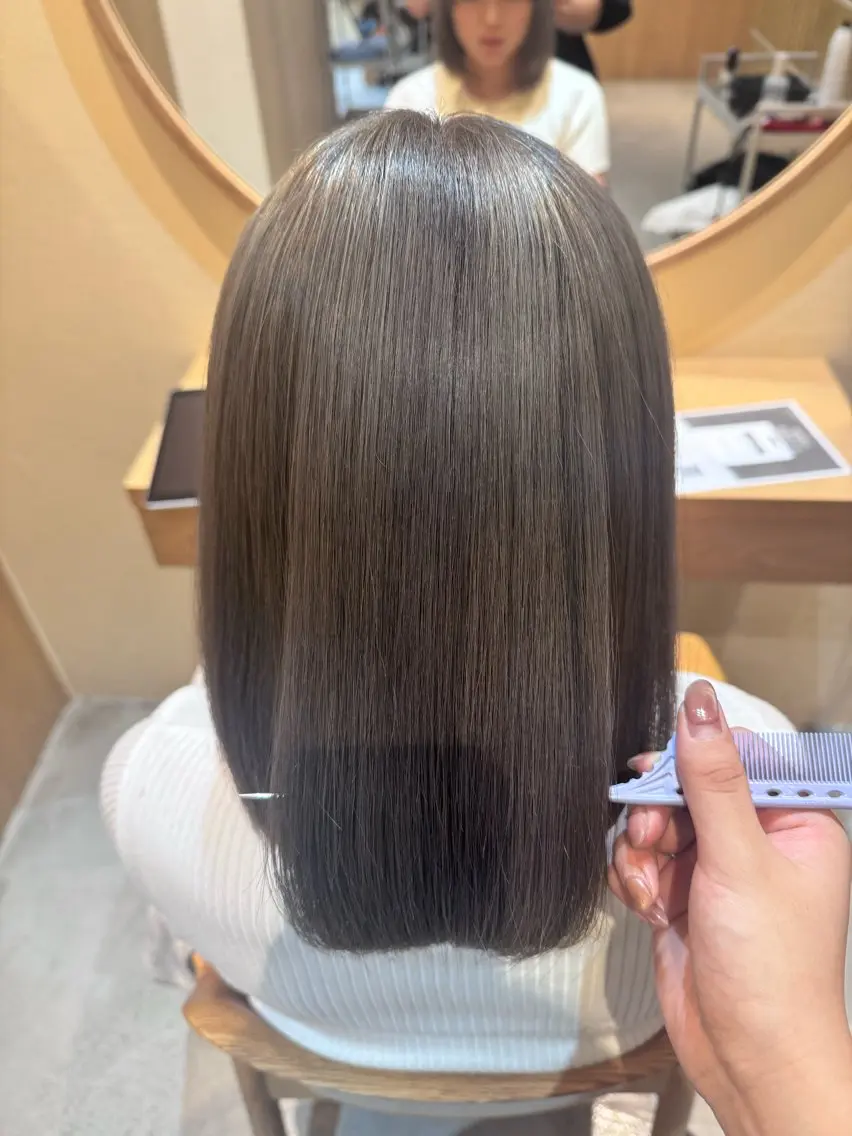 ミディアム ヘアカラー 谷口 きいのヘアスタイル