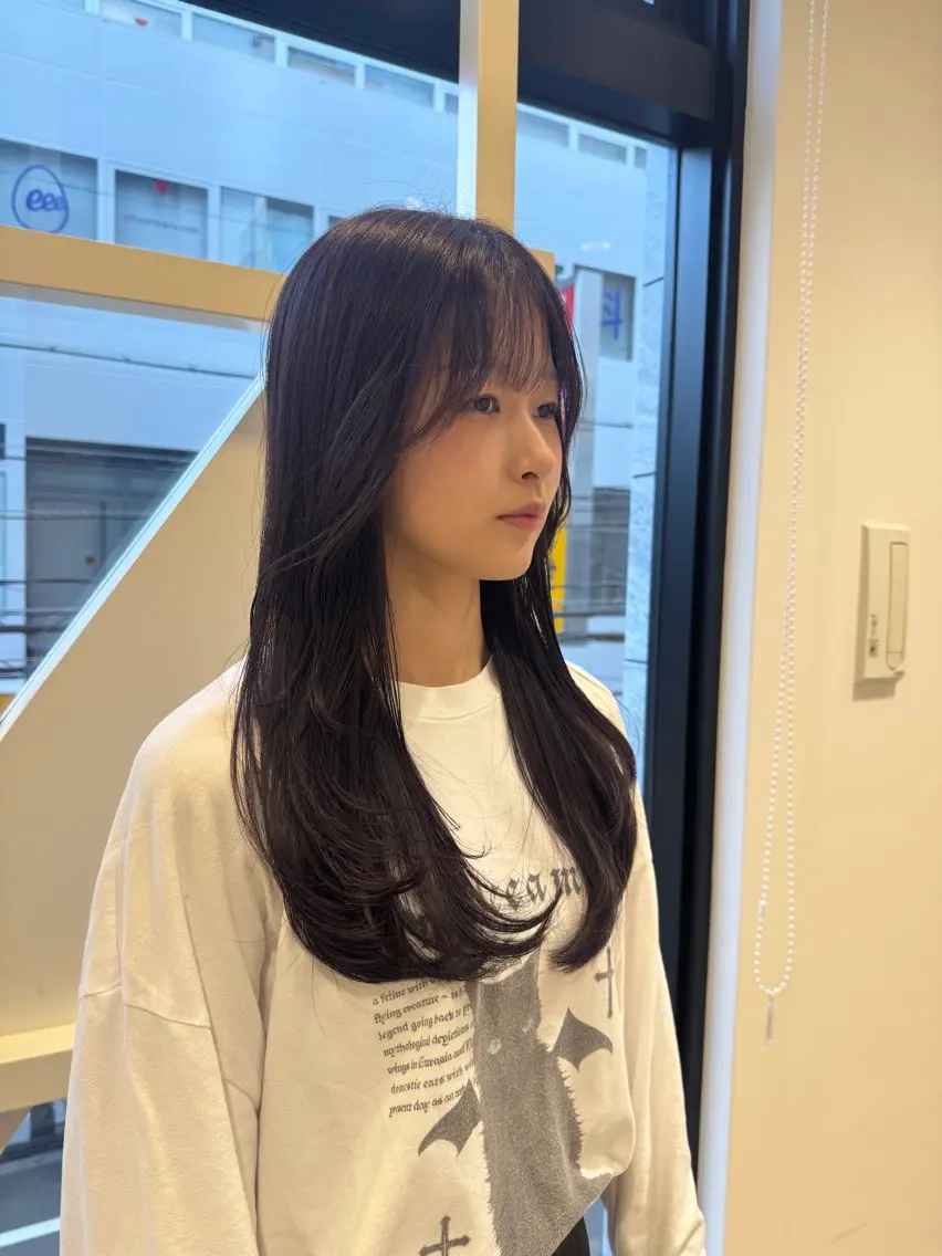 【🎀レディースメニュー🎀】カット＋透明感イルミナカラー🫧の写真