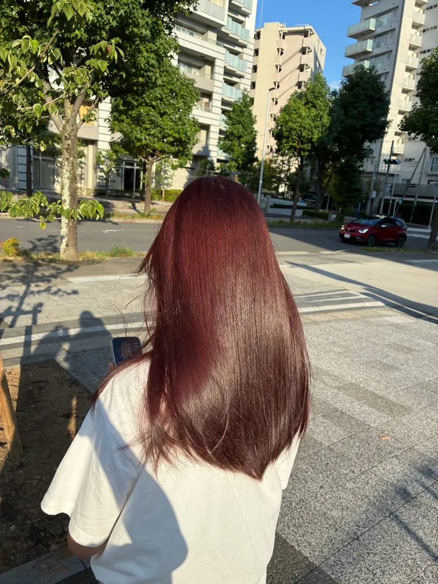 ロング カラー カット ヘアカラー 縮毛矯正/艶カラー アオキタイキのヘアスタイル