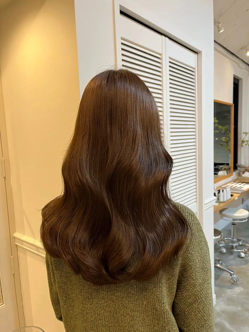 ロング カラー SPUR ふうのヘアスタイル