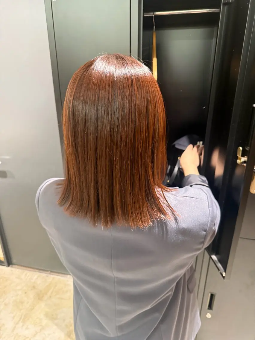 ミディアム ヘアカラー 森下 美穂のヘアスタイル