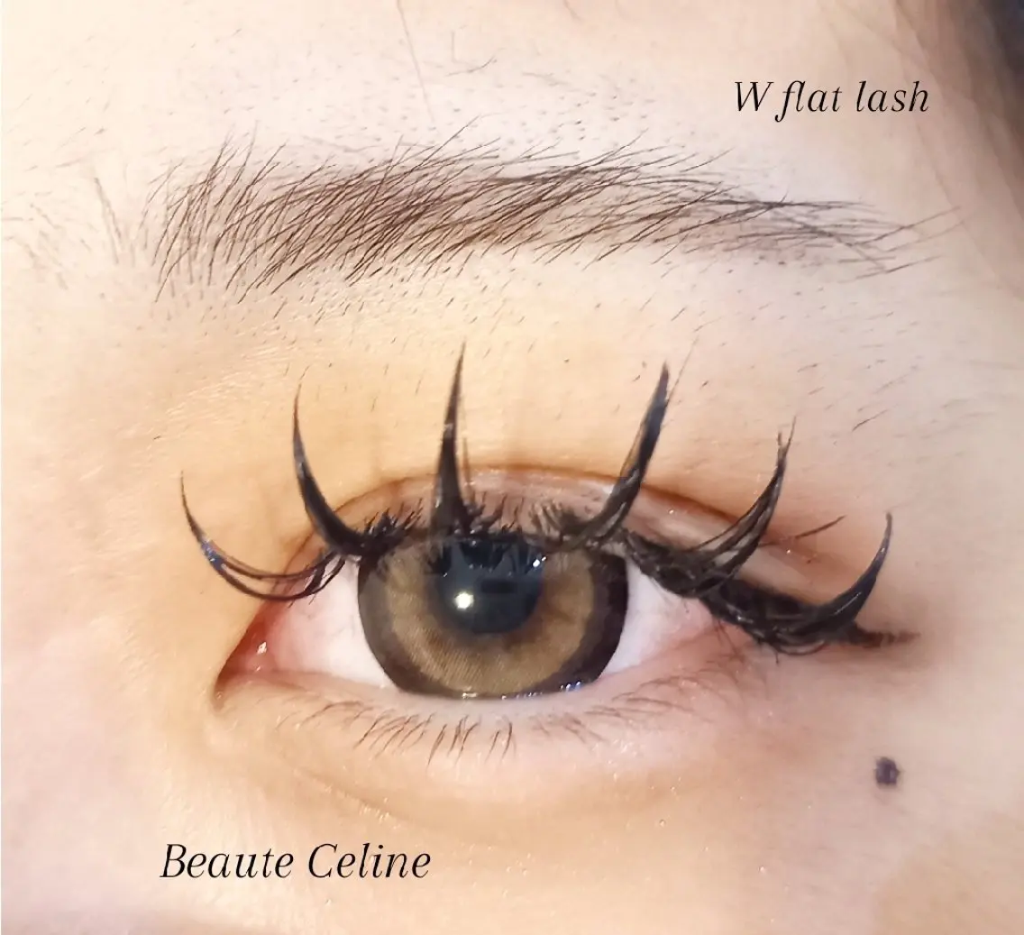 マツエク・マツパ フラットラッシュ マツエク LED✨beaute Celine🌛🌹のマツエク・マツパデザイン