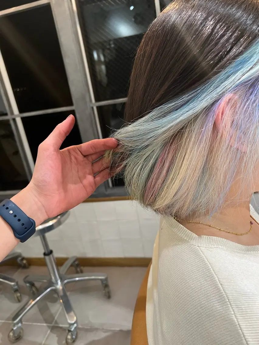 ショート 髪質改善 似合わせレイヤー ＆縮毛矯正のヘアスタイル