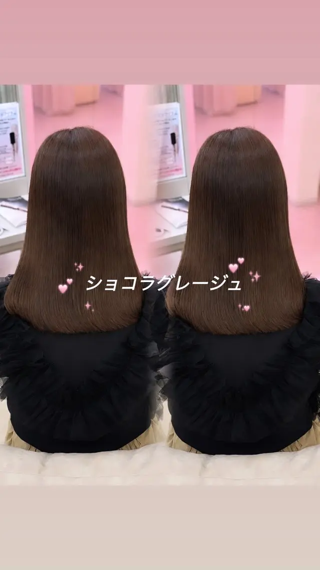 カラー ブラウンカラー ショコラグレージュ グレージュ 髪質改善 ヘアカラー トリートメント COCO_kaho カラー/髪質改善のヘアスタイル