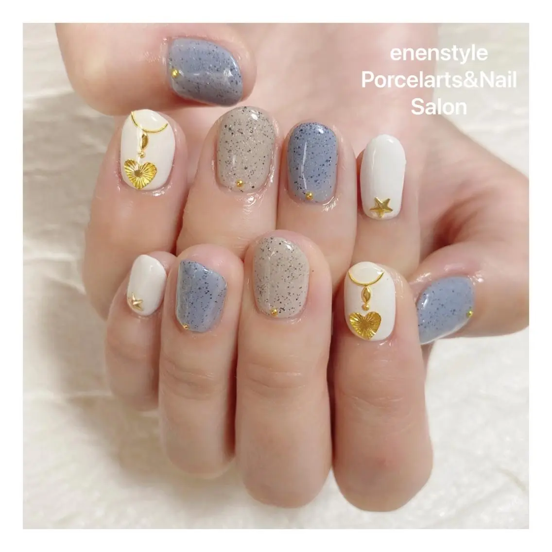 ショート ネイル ハンドネイル 🐾enen style 🐾のネイルデザイン